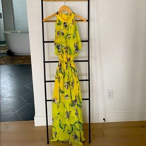 Eliza J hi-lo floral chiffon dress